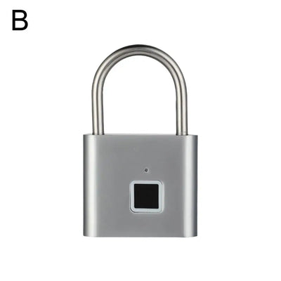 Fingerprint Padlock Anti-Theft Waterproof Keyless Security Digital Lock Portable USB Charging Smart Padlock Portable Box Lock